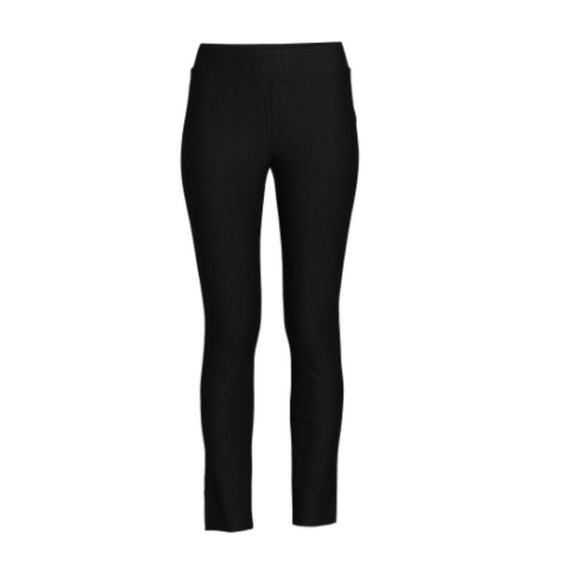 Women’s Pull On Pants Compression fit Side slits at back leg L - Picture 4 of 5